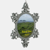 ケリーアイルランドのアイルランド人のオーナメントのリング スノーフレークピューターオーナメント (左)