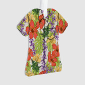 ケリーアトロピカルハワイアンハイビスカスアンドラン オーナメント (正面)