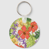 ケリーアトロピカルハワイアンハイビスカスアンドラン キーホルダー (裏面)
