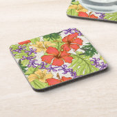 ケリーアトロピカルハワイアンハイビスカスアンドラン コースター (左側)