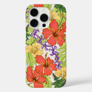 ケリーアトロピカルハワイアンハイビスカスアンドラン iPhone 16 PROケース