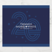 ケリーカスタムプリント注文 – 20周年記念 スパークリングワインラベル (シングルラベル)