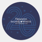 ケリーカスタムプリント注文 – 20周年記念 ラウンドシール (正面)