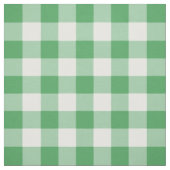 ケリーグリーンとホワイトギンガム模様生地 ファブリック (見本)