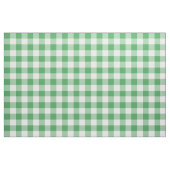 ケリーグリーンとホワイトギンガム模様生地 ファブリック (ファットクウォーター)