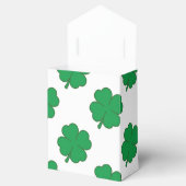 ケリーグリーンとホワイトシャムロック、4リーフクローバー フェイバーボックス (オープン)