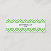 ケリーグリーンクローバーパターン スキニー名刺 (裏面)