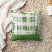 ケリーグリーン水玉模様パターン クッション (ブランケット)