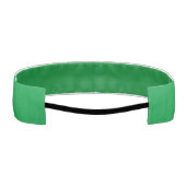 ケリーグリーン無地のカラー アスレチックヘッドバンド (裏面)