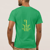 ケリーグリーン鮮やか半袖ジャージーTシャツ Tシャツ (裏面)