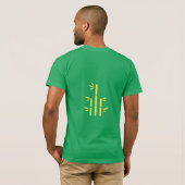 ケリーグリーン鮮やか半袖ジャージーTシャツ Tシャツ (裏面フル)