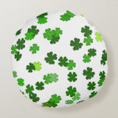 ケリーグリーン"シャムロック落下" ラウンドクッション (裏面)
