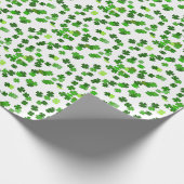 ケリーグリーン"シャムロック落下" ラッピングペーパー (角)