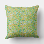 ケリーグリーン、タン、ライトブルーデザイン枕 クッション (裏面)