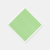 ケリーストライプのグリーン紙ナプキンス スタンダードカクテルナプキン (角)
