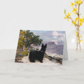 ケリーブアットグランドキャニオングリーティングカード カード (黄色い花)