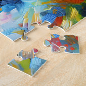 ケリーブルーテリアドッグアクリルプリントドッグ恋人 ジグソーパズル (側面)