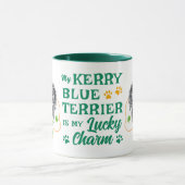 ケリーブルーテリアラッキーチャームアイリッシュドッグ恋人おもしろい マグカップ (中央)