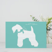 ケリーブルーテリアードッグパピー 便箋 (スタンド正面)