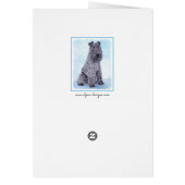 ケリーブルーテリア絵画ーのかわいいオリジナルドッグアート (裏面)