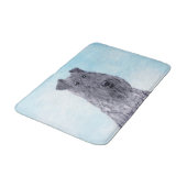 ケリーブルーテリア絵画ーのかわいいオリジナルドッグアート バスマット (アングル)