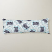 ケリーブルーテリア絵画ーのかわいいオリジナルドッグアート ボディピロー (裏面)