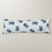 ケリーブルーテリア絵画ーのかわいいオリジナルドッグアート ボディピロー (正面)