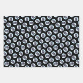 ケリーブルーテリア絵画ーのかわいいオリジナルドッグアート ラッピングペーパーシート (正面3)