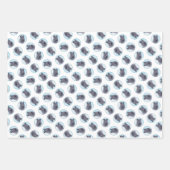 ケリーブルーテリア絵画ーのかわいいオリジナルドッグアート ラッピングペーパーシート (正面2)