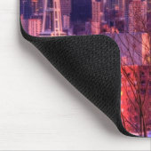 ケリー公園からのシアトルのスカイラインの後ろの日没 マウスパッド (コーナー)