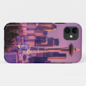 ケリー公園からのシアトルのスカイラインの後ろの日没 Case-Mate iPhoneケース (裏面(横))