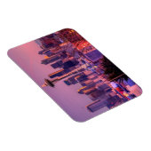 ケリー公園からシアトルのスカイラインの後ろの日没。 マグネット (右側)