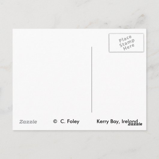 ケリー湾,アイルランドのポストカード ポストカード (裏面)