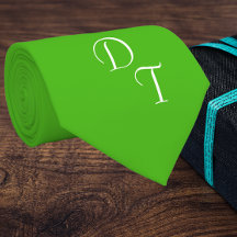 ケリー無地のグリーン – あなたのネックタイのモノグラム