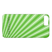 ケリー緑の色のストライプパタファンキーーン Case-Mate iPhoneケース (裏面(横))