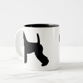 ケリー青テリアのギア ツートーンマグカップ (正面左)