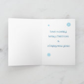 ケリー青テリアのクリスマスカード シーズンカード (内部)