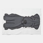 ケリー青テリア犬の漫画 キッチンタオル (横)