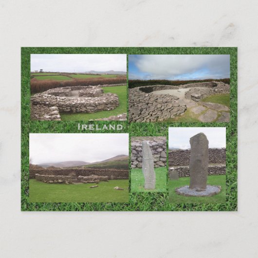 ケリー・アイルランドのReak Monastic Site ポストカード (正面)