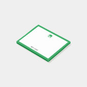 ケリー·グリーン·ゾ縁どレファント·オン·ホワイト ポストイット (アングル)