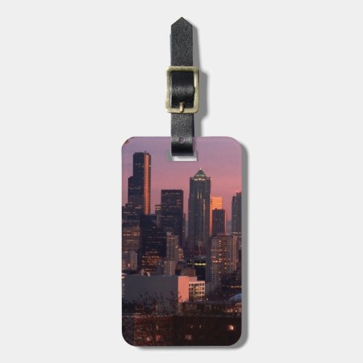 ケリー·パークのシアトル。 ラゲッジタグ (正面縦)