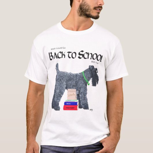 ケリー・ブルー・テリアのバック・トゥ・スクール Tシャツ (正面)