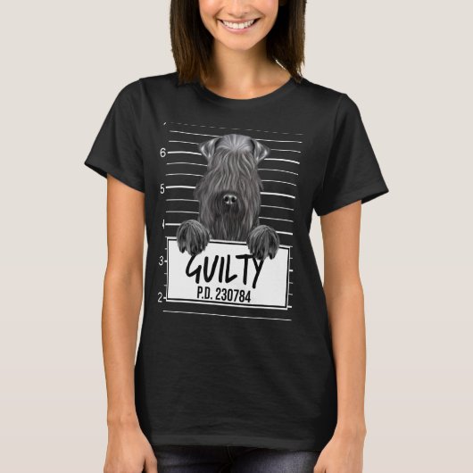 ケリー・ブルー・テリアのマグショット 有罪の犬 Tシャツ (正面)