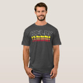 ケリー 名前 おもしろ レトロな夕焼け ケリー レトロ Tシャツ (正面フル)