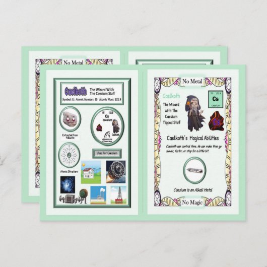 ケルコス – セシウム取引カード ポストカード (正面/裏面)