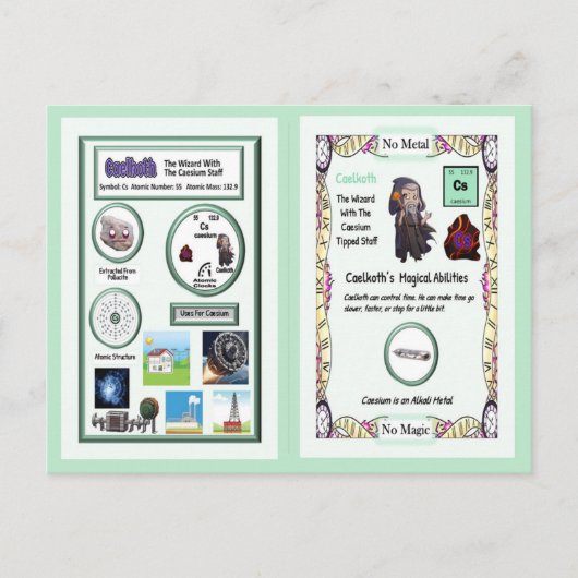 ケルコス – セシウム取引カード ポストカード (正面)