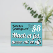 ケルシェスグルンゲゼッツアルティケル8 ポストカード (スタンド正面)