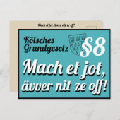 ケルシェスグルンゲゼッツアルティケル8 ポストカード (正面/裏面)