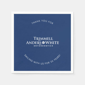 ケルシーカスタムプリント注文 – 20th smiling スタンダードカクテルナプキン