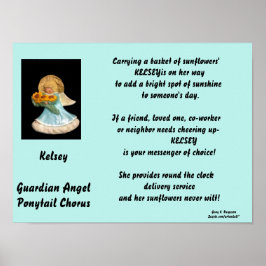 ケルシー・ガーディアン・エンジェル・ポニーテール・コーラス・ポスター ポスター